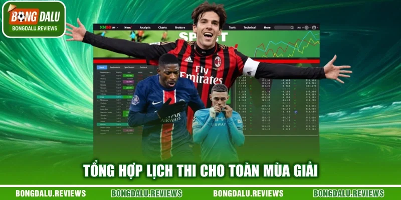 Tổng hợp lịch thi cho toàn mùa giải